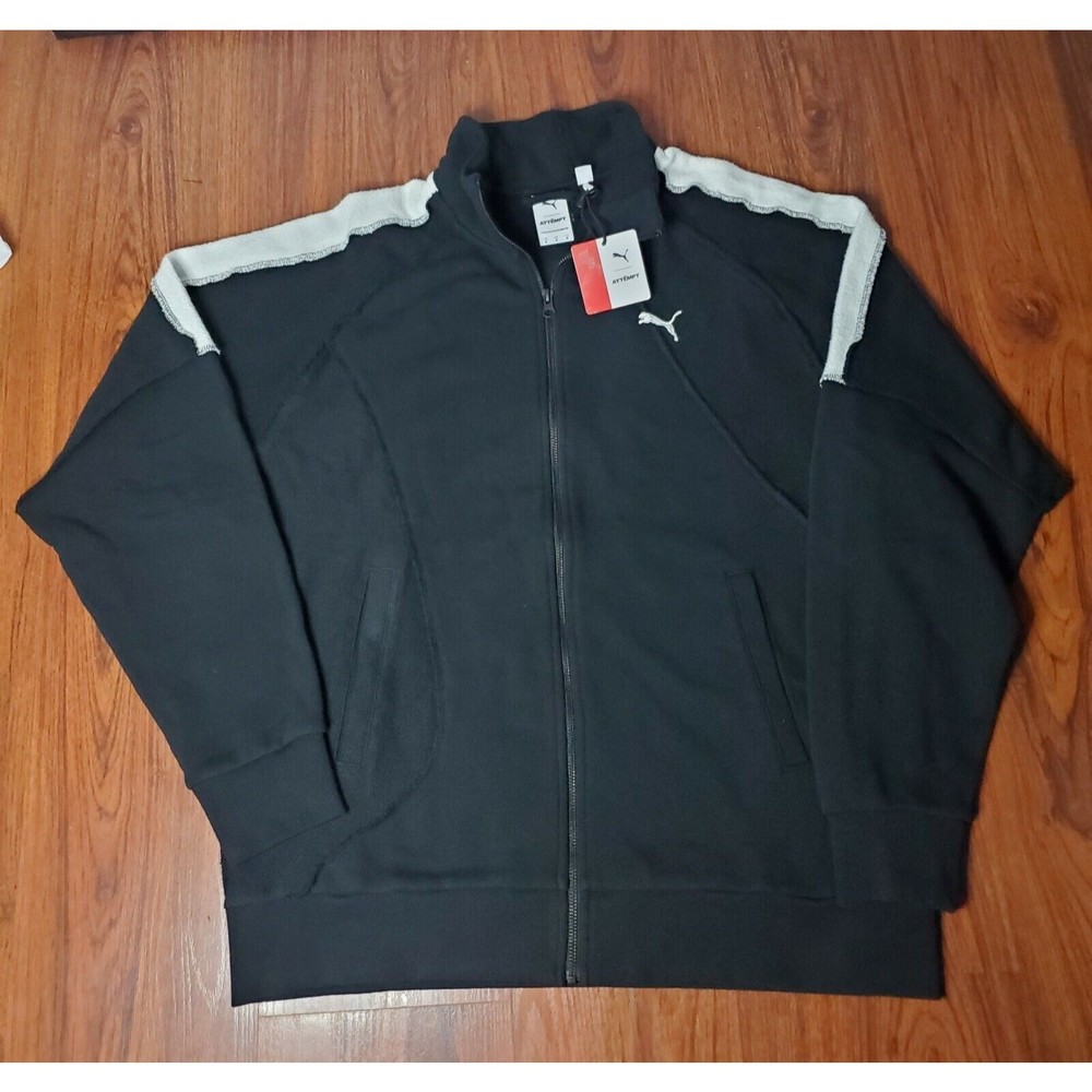 NEW Men's Rare PUMA x ATTEMPT T7 Track Black Jacket Puma Size Medium